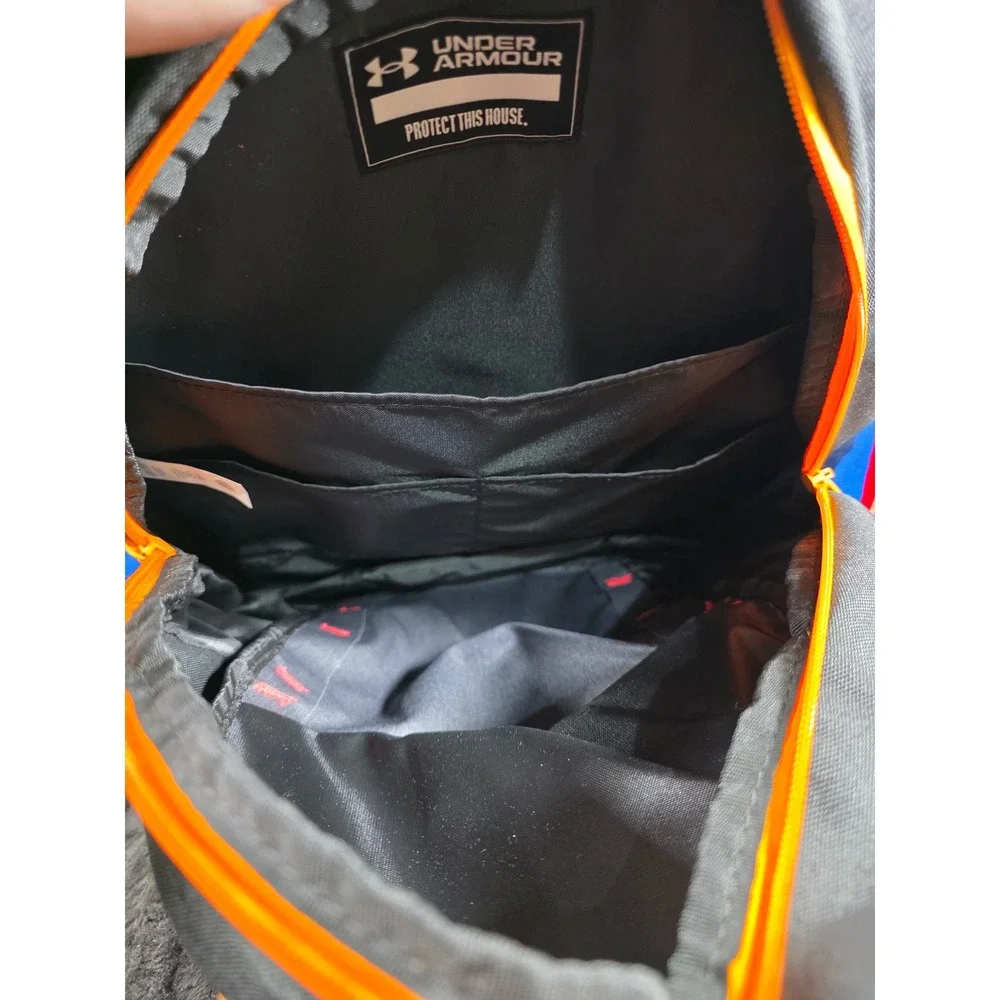 Under Armour Storm 26L Backpack Black Gray Blue Orange 16in Laptop Sleeve NEW